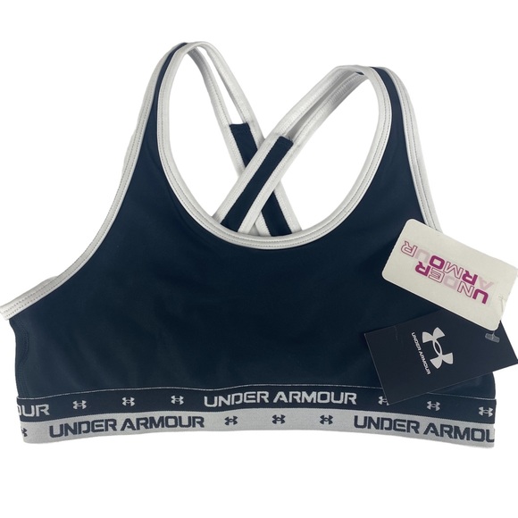 Under Armour Jr. Girl's Crossback Sports Bra Size L NWT - Picture 1 of 10